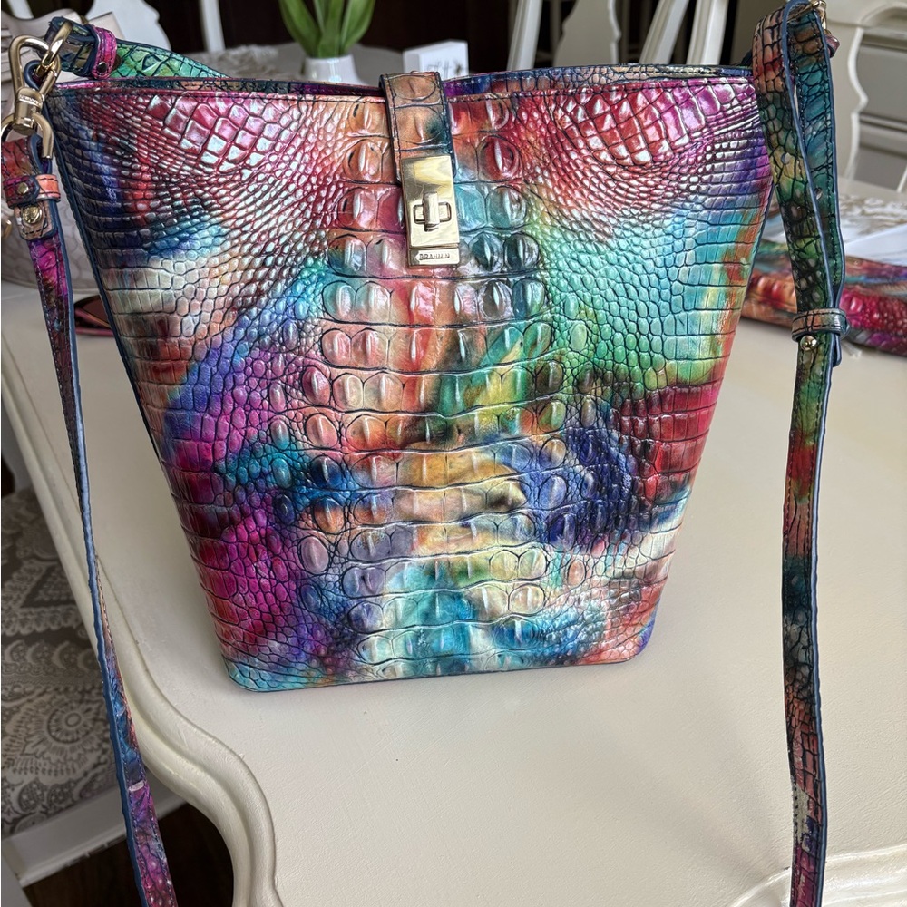 Brahmin multi color large  Melbourne bucket